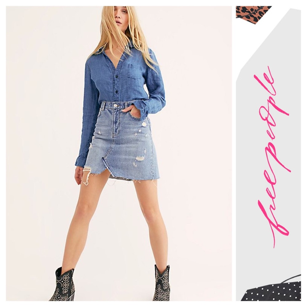 Free People Hallie Mini Skirt